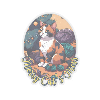 Merry Cat's Mess Sticker