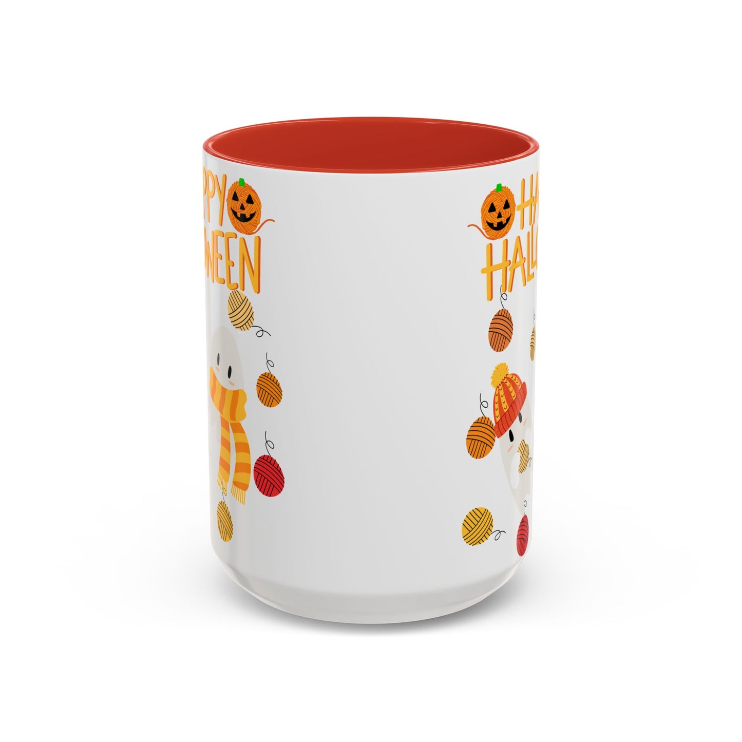 Cozy Ghost Accent Coffee Mug (15oz)