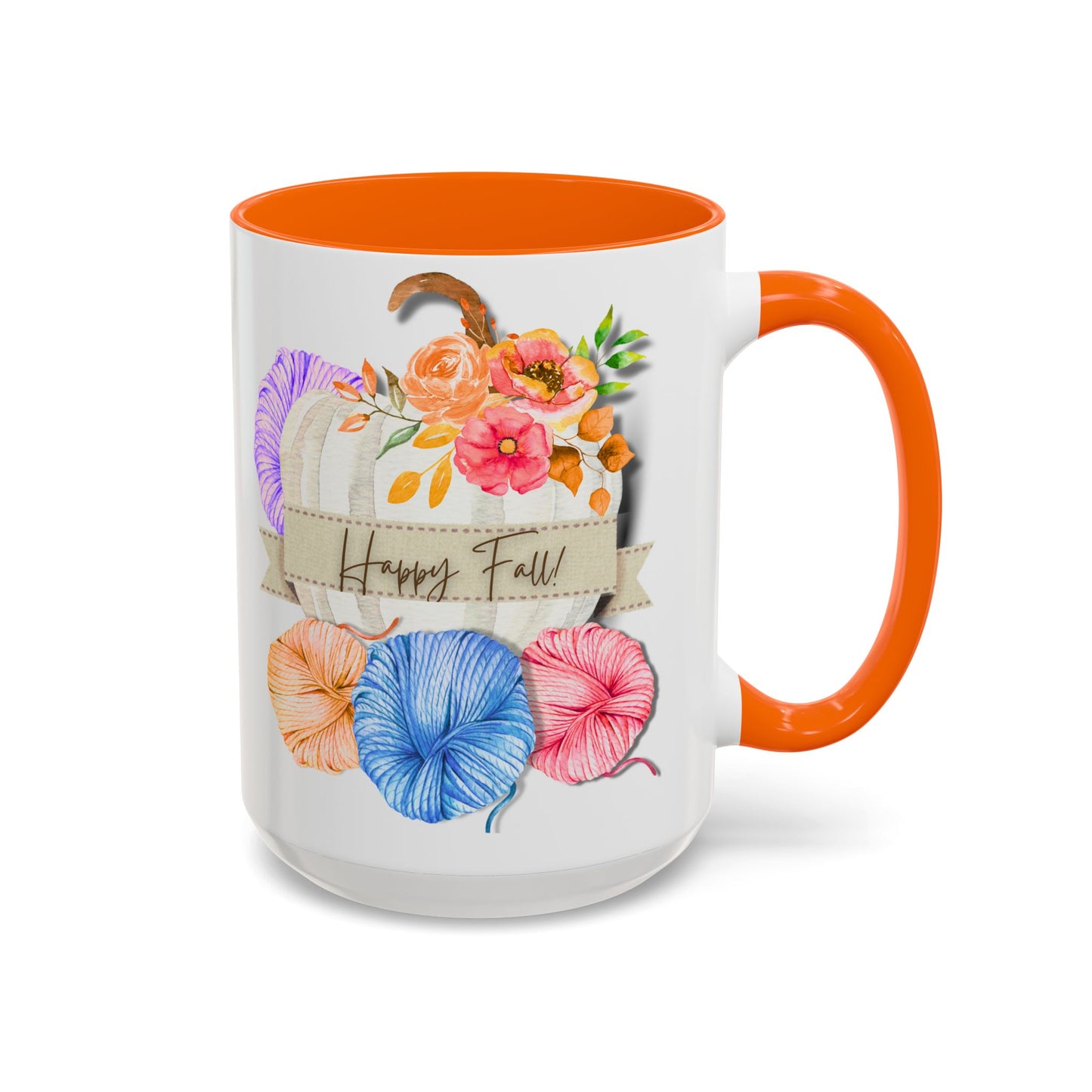 Cozy Autumn Accent Coffee Mug (15oz)