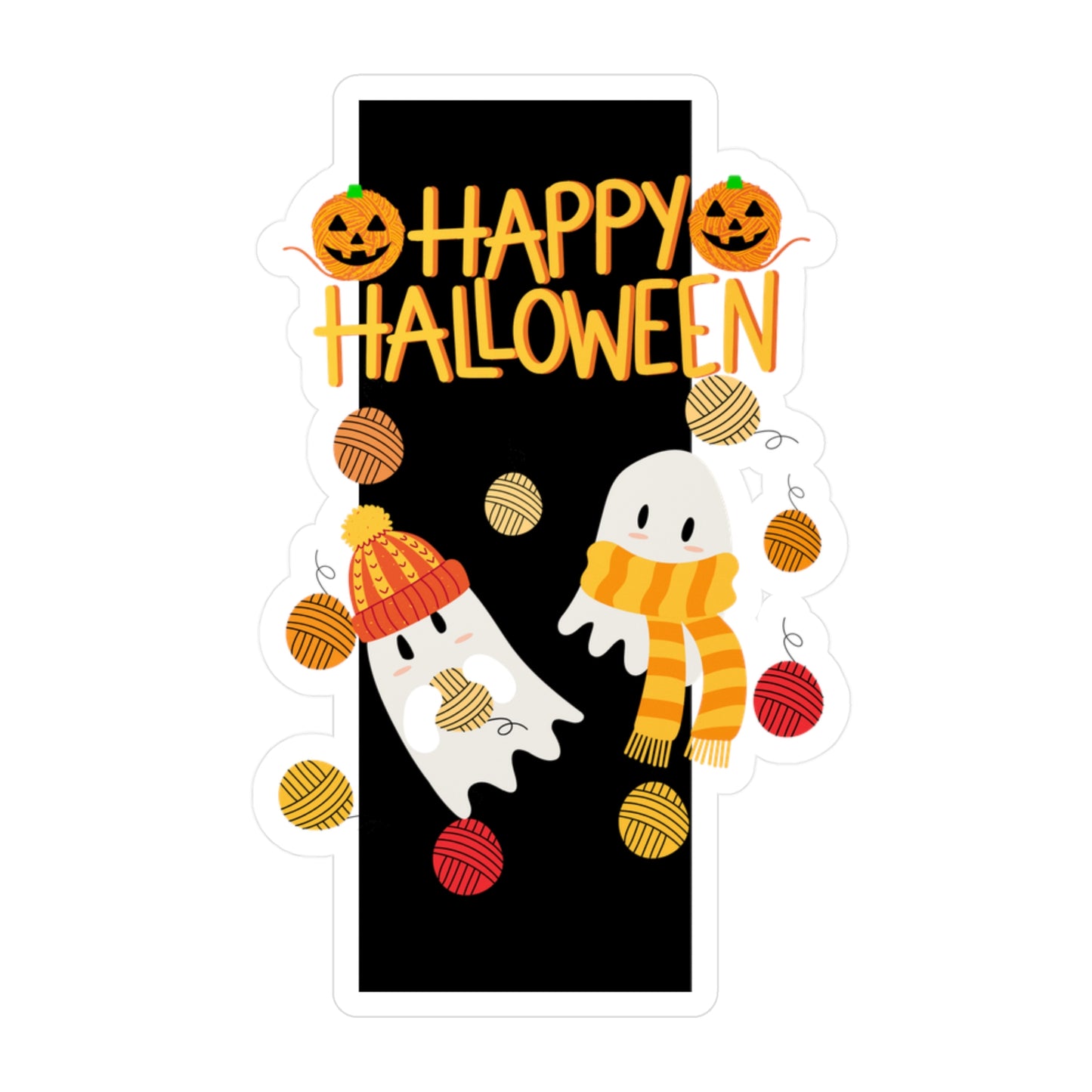 Cozy Ghost Sticker