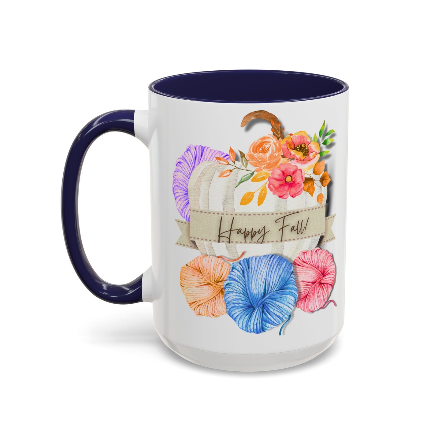 Cozy Autumn Accent Coffee Mug (15oz)