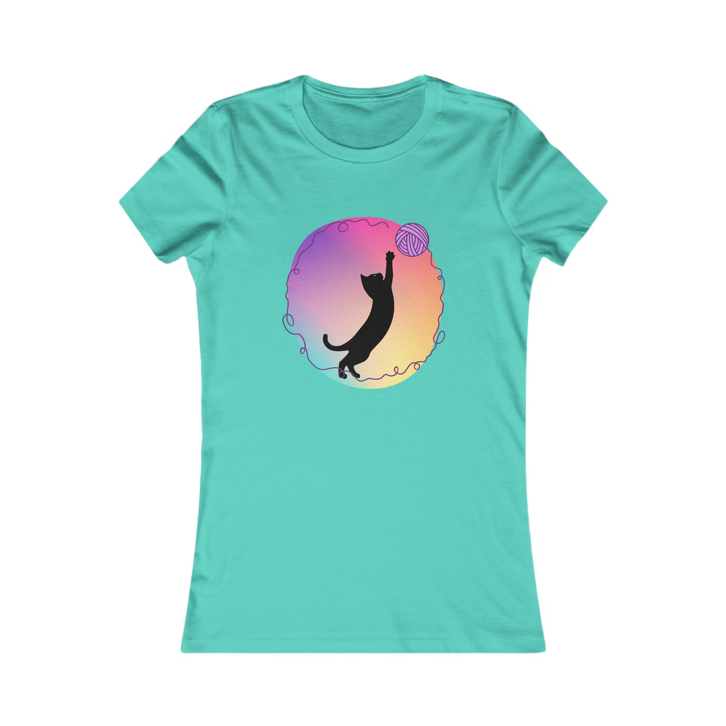 Cat with yarn Woman's T Shirt