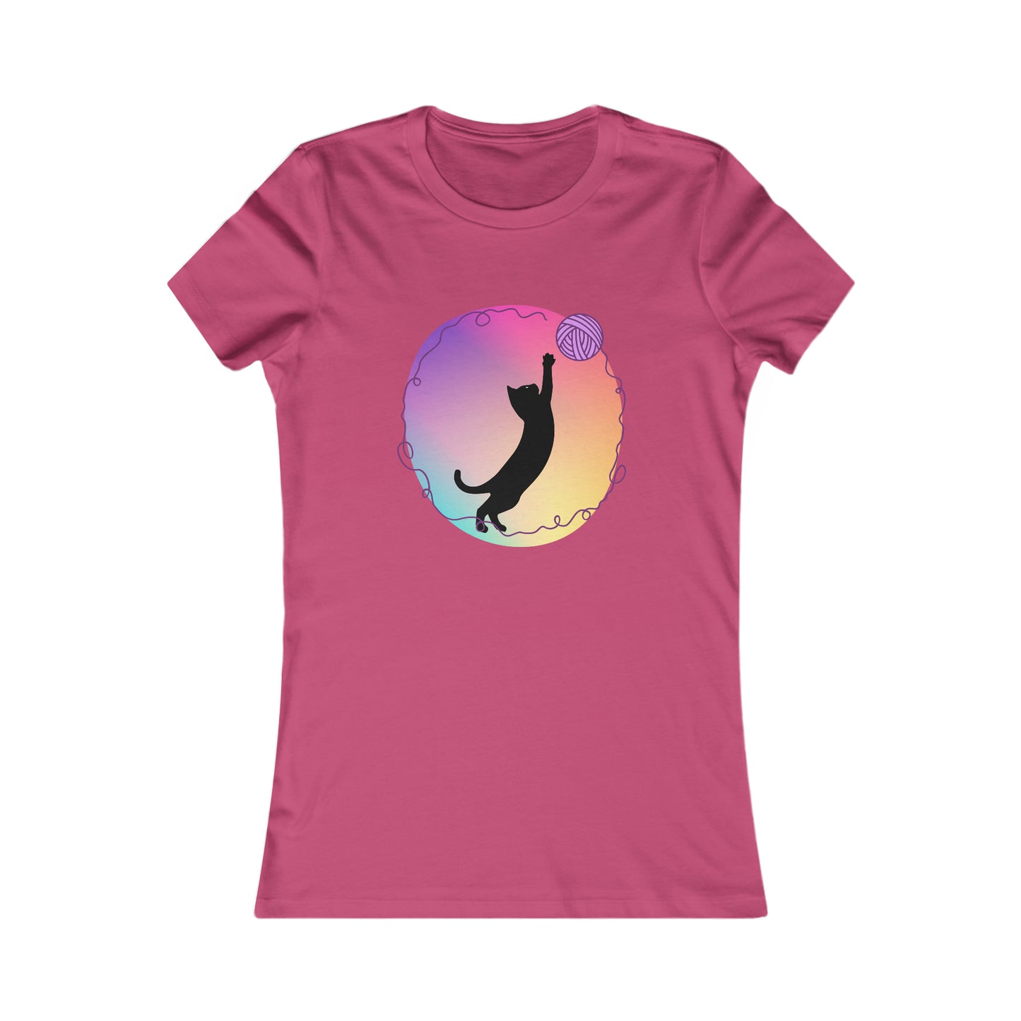 Cat with yarn Woman's T Shirt