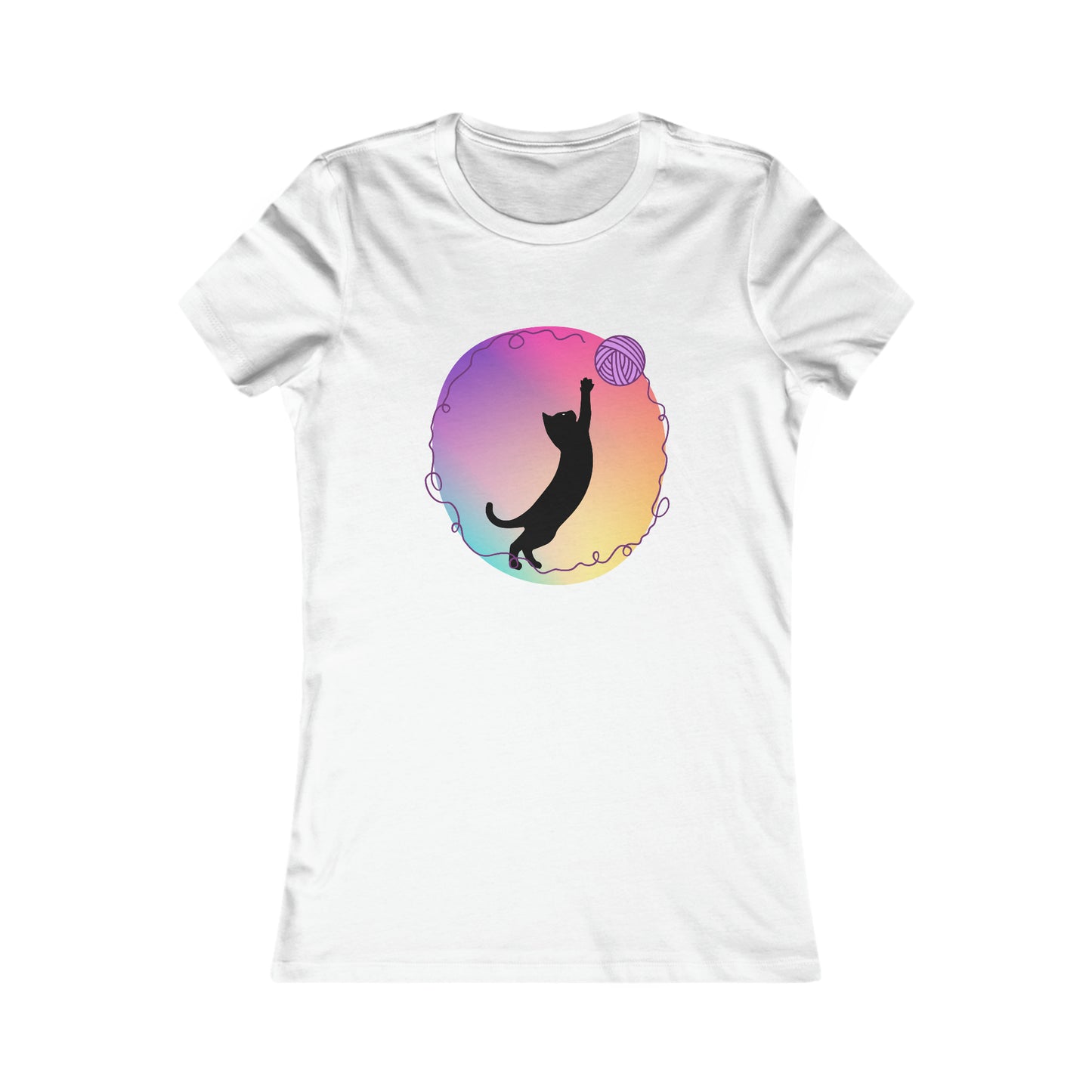 Cat with yarn Woman's T Shirt