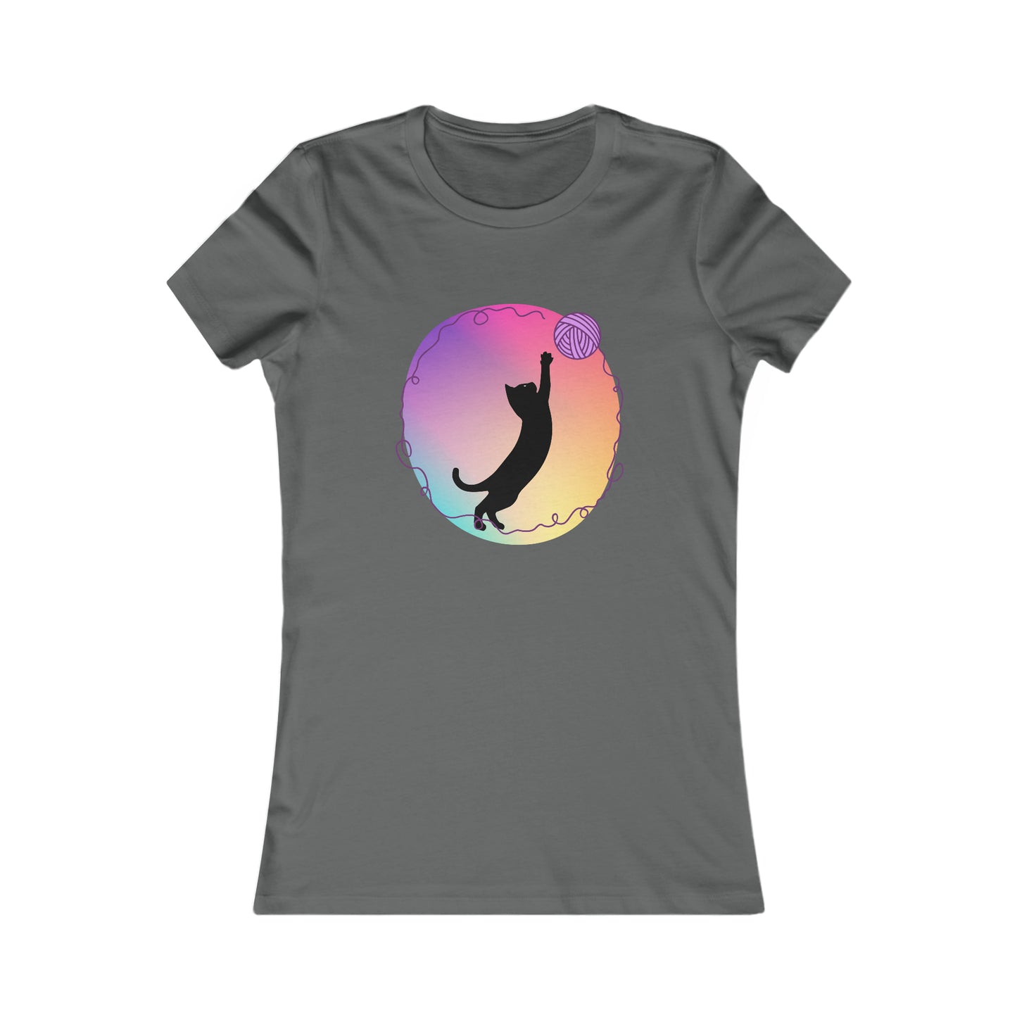 Cat with yarn Woman's T Shirt