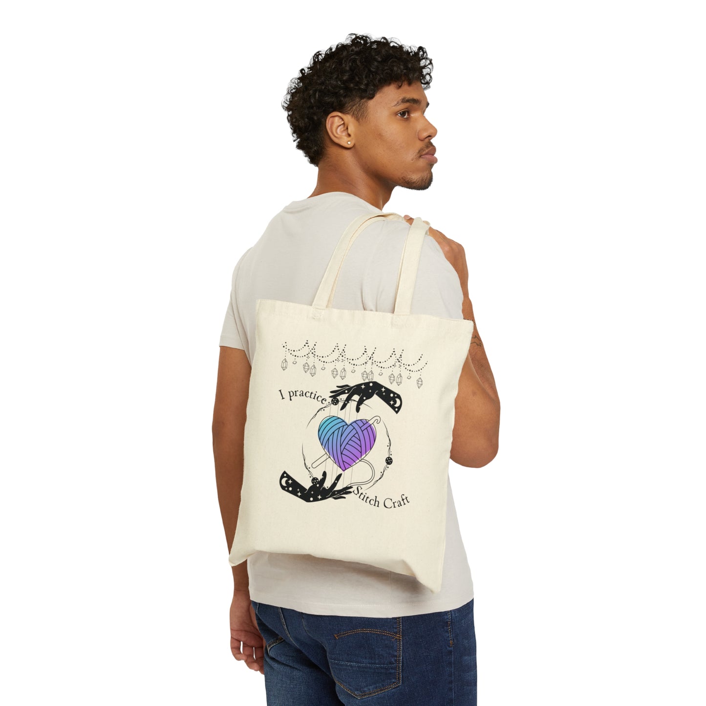 Stitchcraft Crochet Cotton Canvas Tote Bag