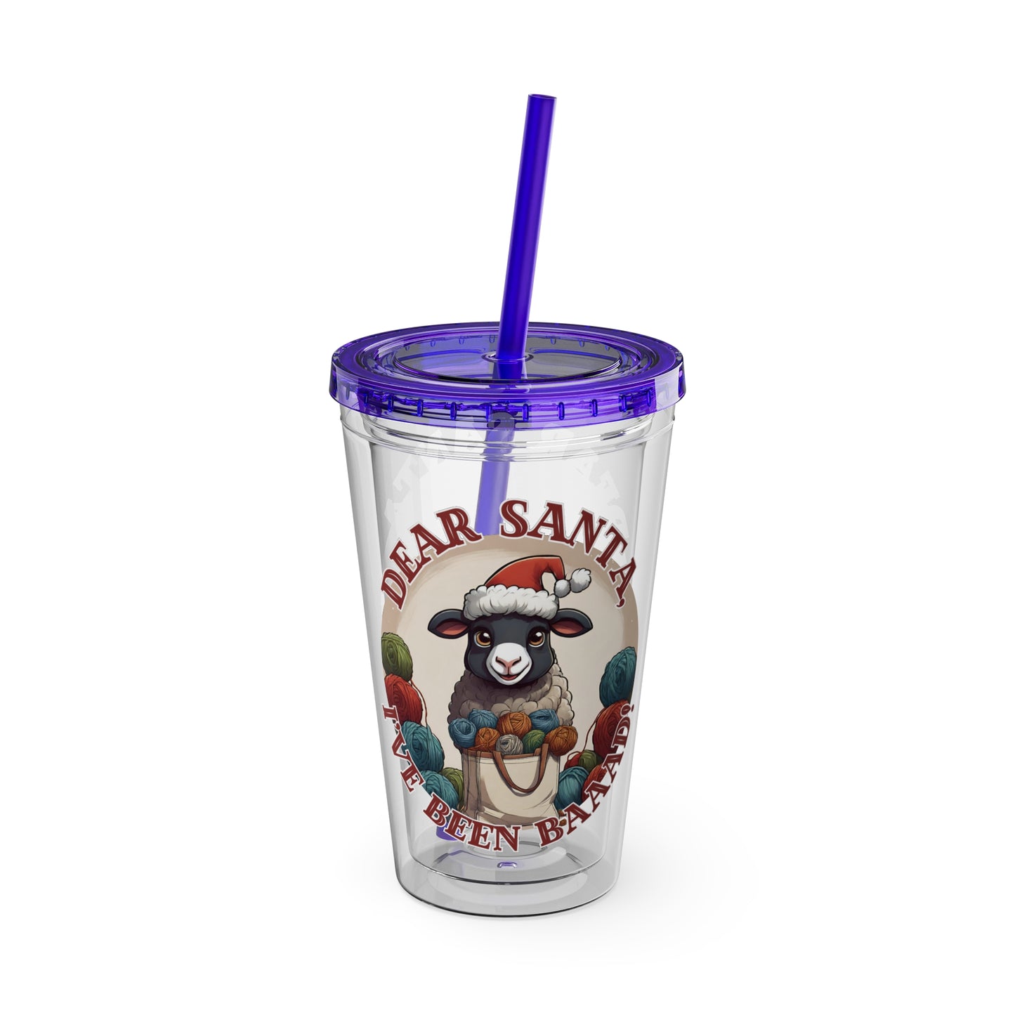 Baaad Tumbler with Straw, 16oz
