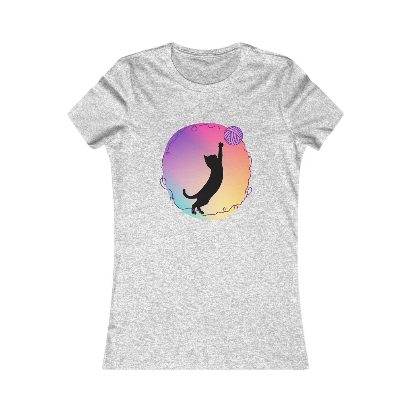 Cat with yarn Woman's T Shirt