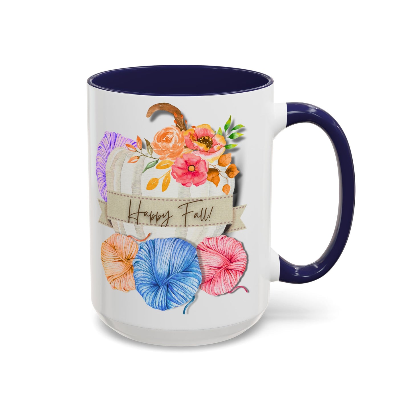 Cozy Autumn Accent Coffee Mug (15oz)