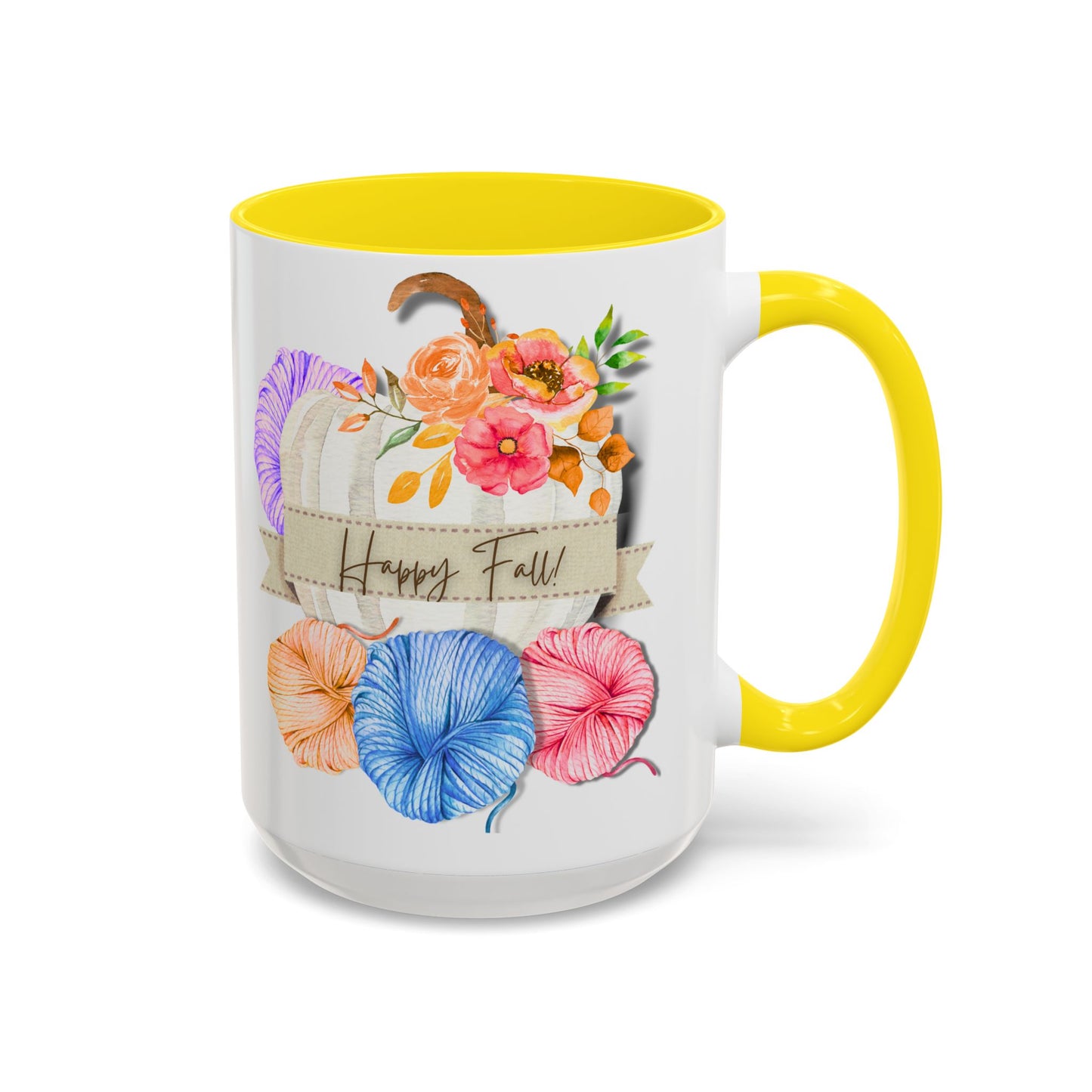 Cozy Autumn Accent Coffee Mug (15oz)