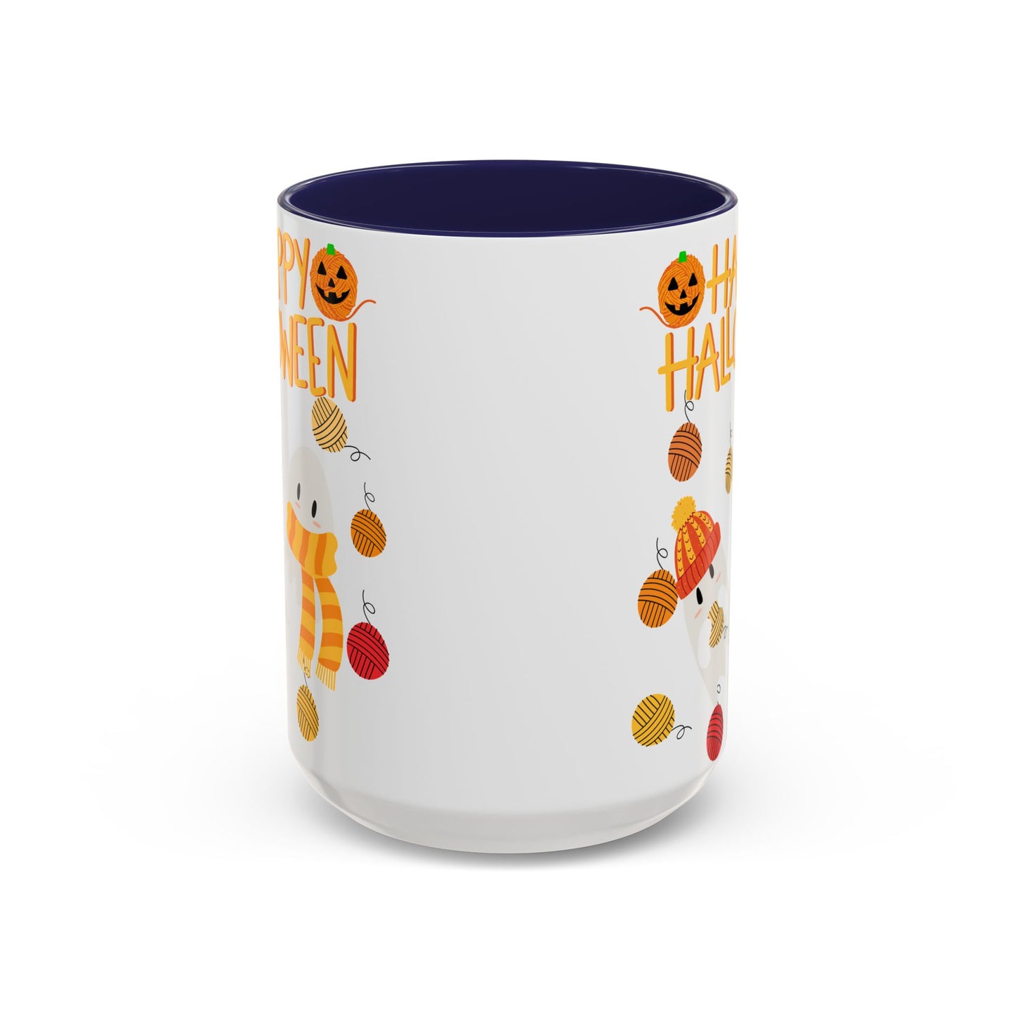 Cozy Ghost Accent Coffee Mug (15oz)