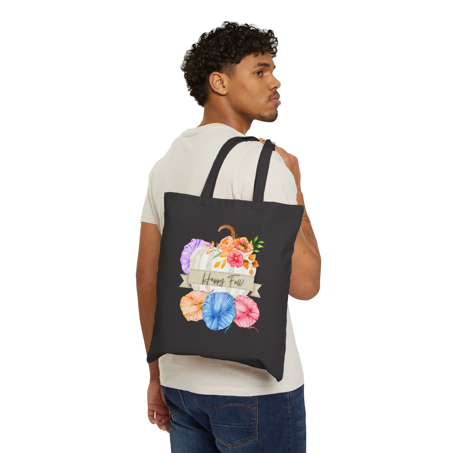 Cozy Autumn Canvas Tote
