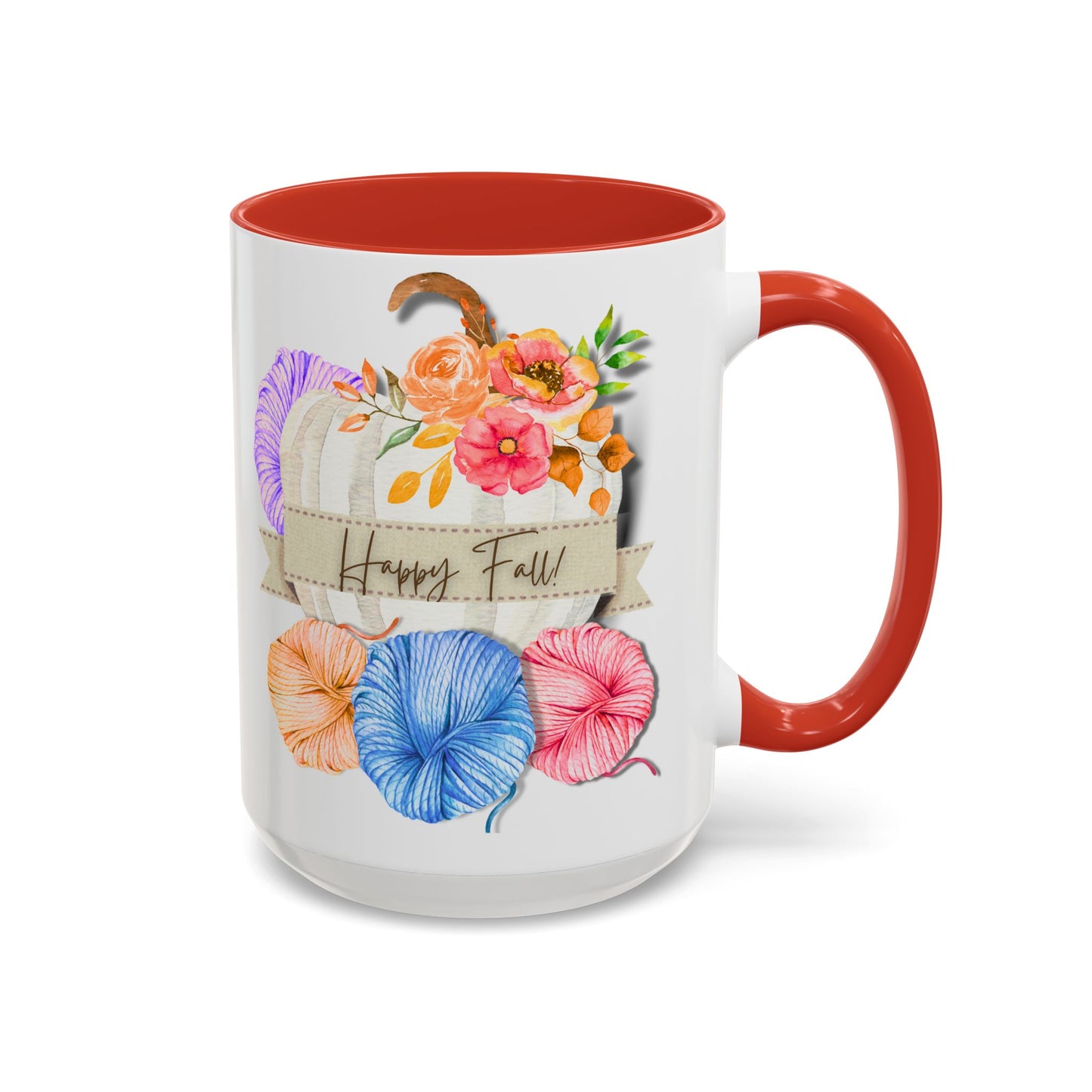 Cozy Autumn Accent Coffee Mug (15oz)