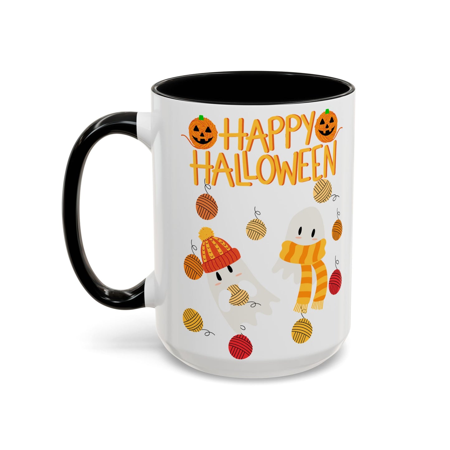 Cozy Ghost Accent Coffee Mug (15oz)