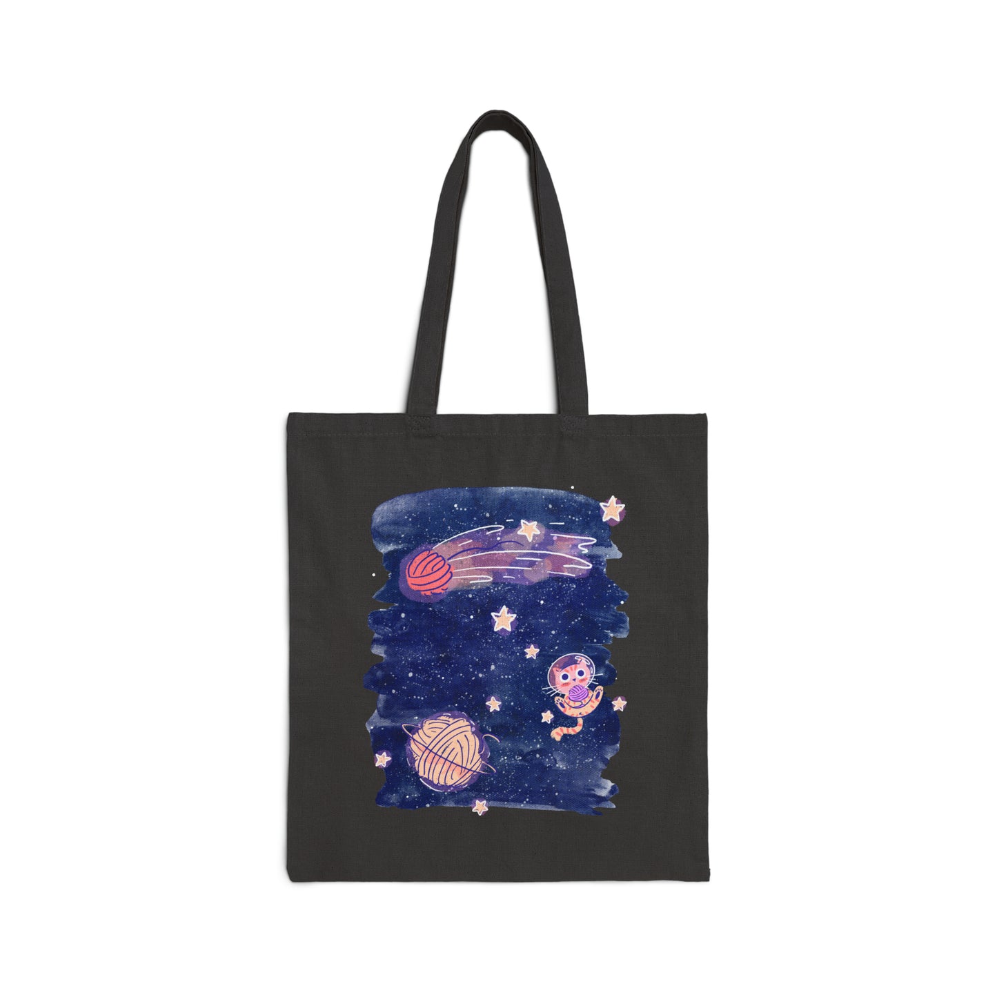 Cats In Space Canvas Tote Bag