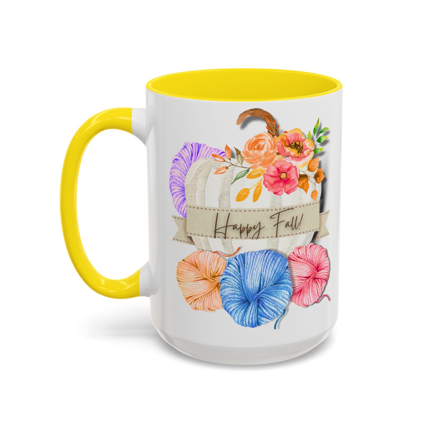 Cozy Autumn Accent Coffee Mug (15oz)