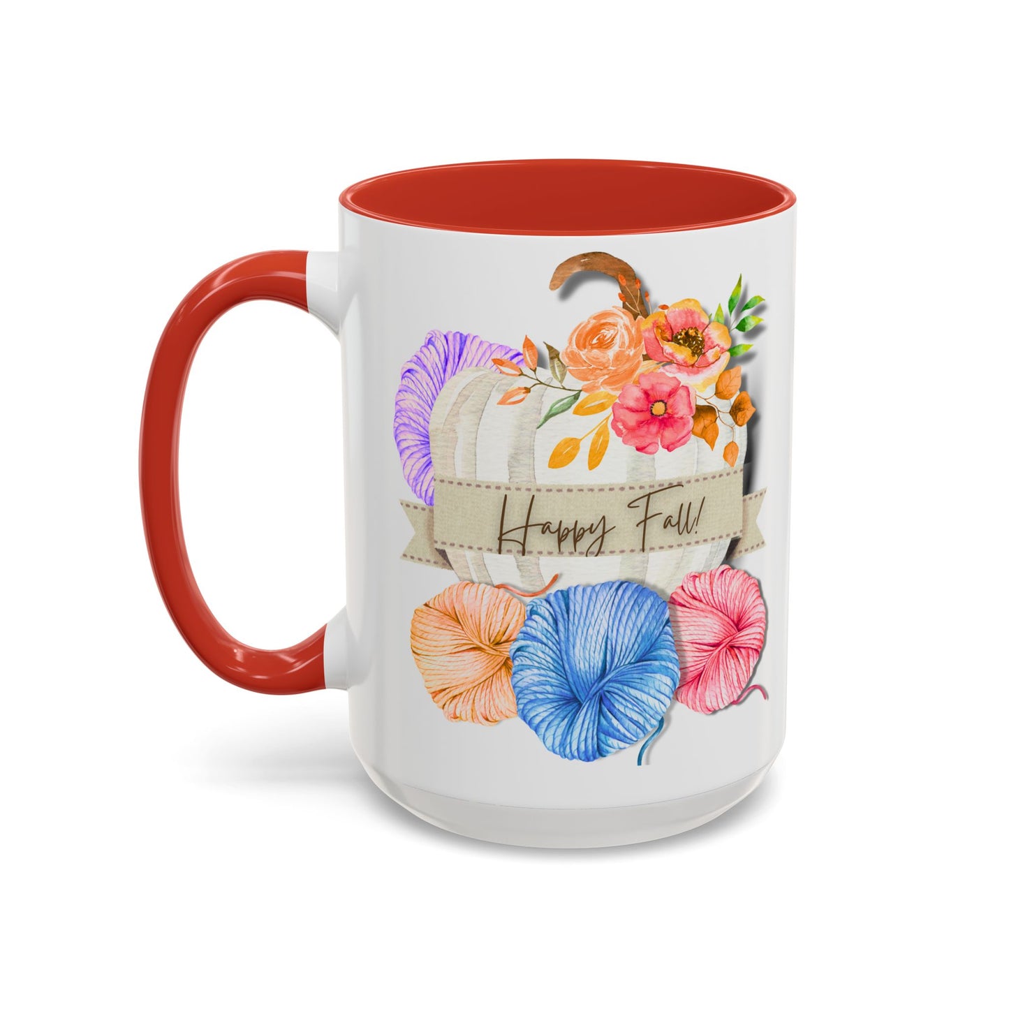 Cozy Autumn Accent Coffee Mug (15oz)