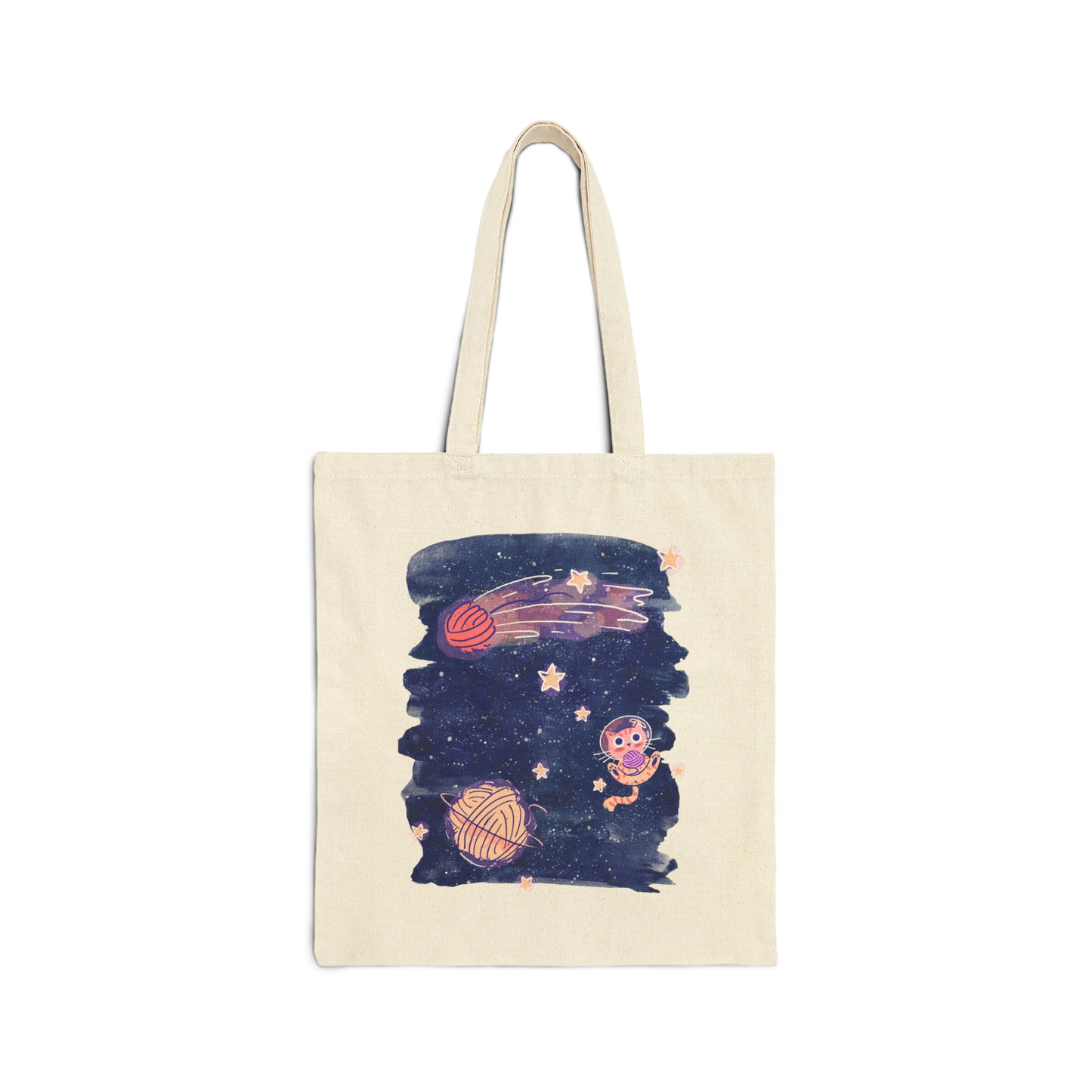 Cats In Space Canvas Tote Bag