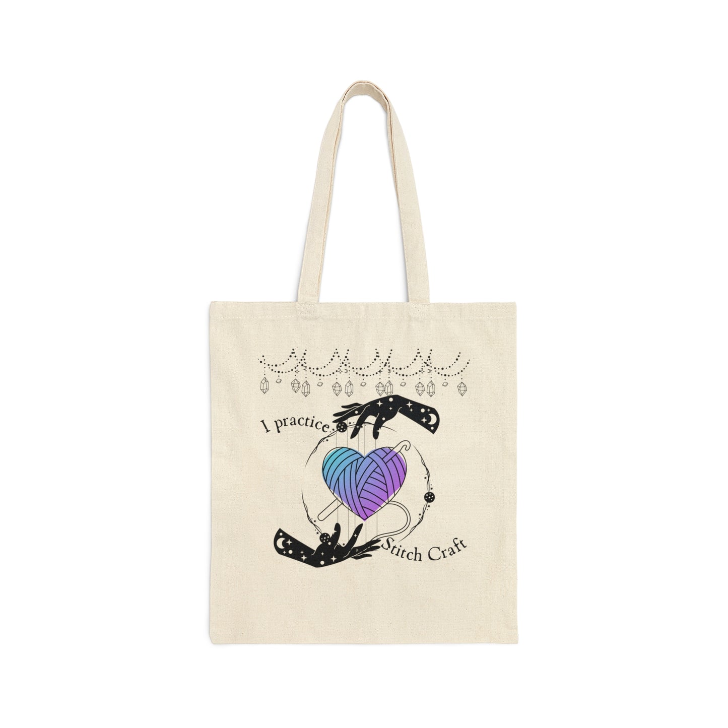 Stitchcraft Crochet Cotton Canvas Tote Bag
