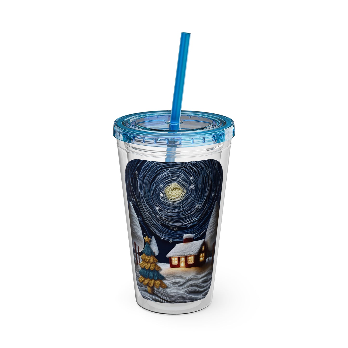 Yarny Night Tumbler with Straw, 16oz