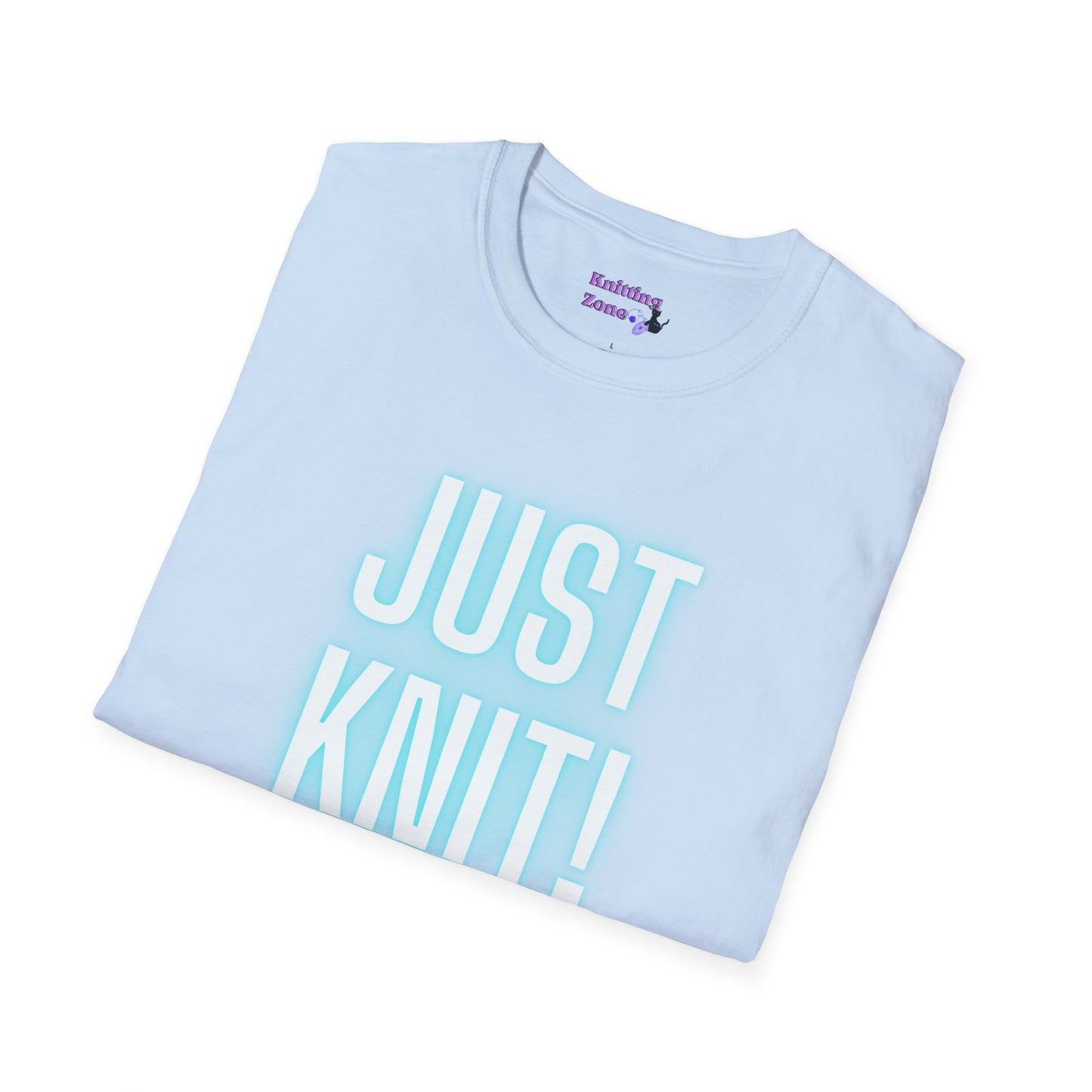 Just Knit Blue Unisex T Shirt