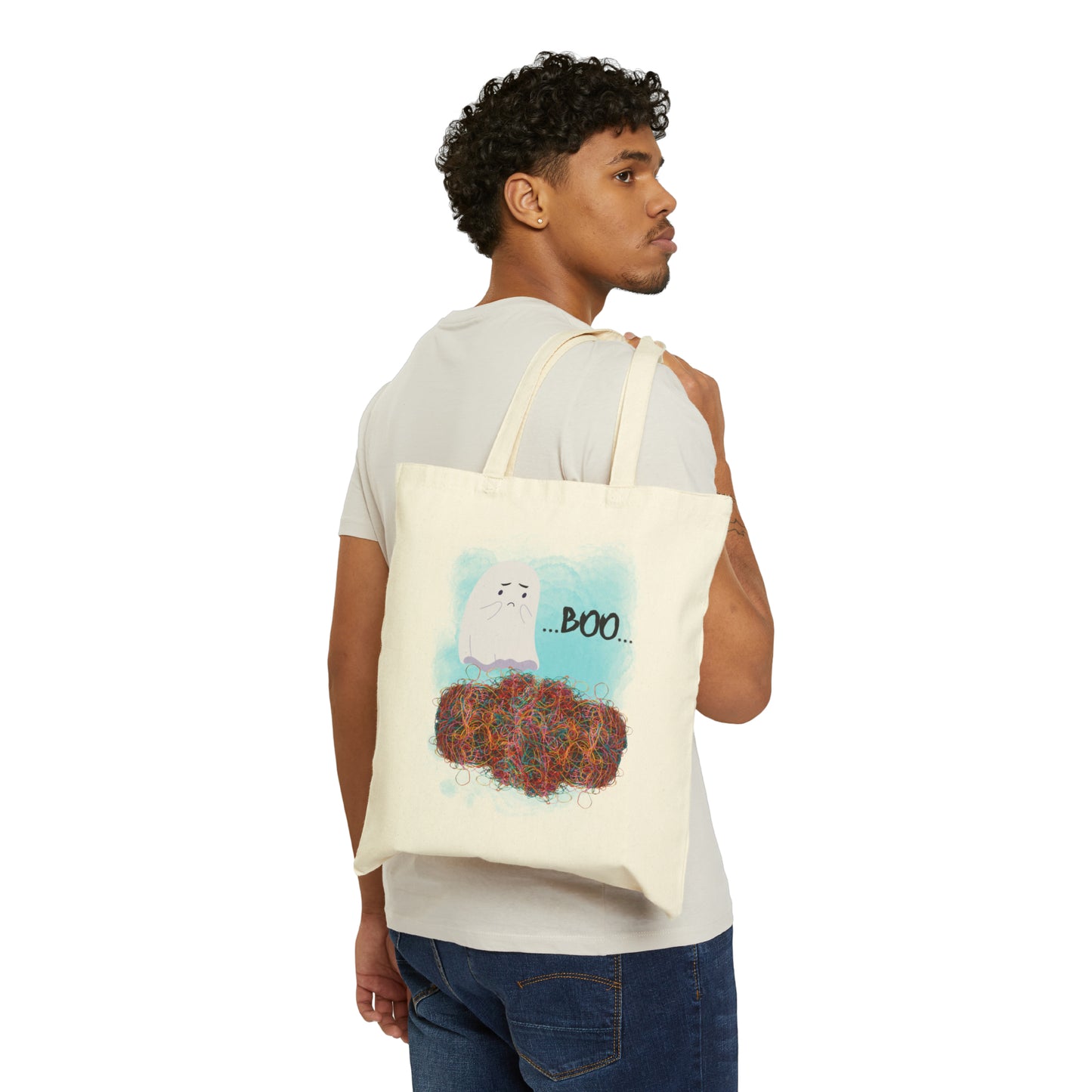 ...Boo... Cotton Canvas Tote Bag