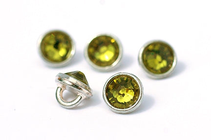 Crystaletts 3mm Button - Olivine