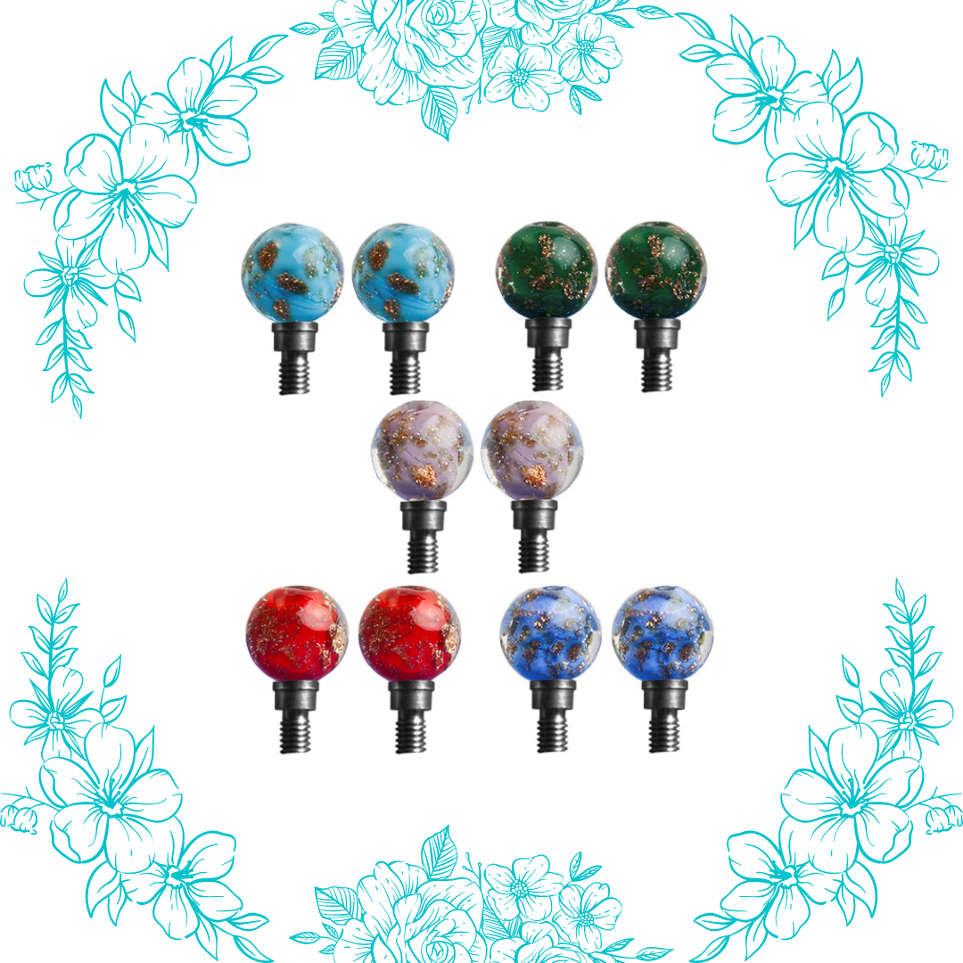 Interchangeable Cable Stoppers - Glass Bead