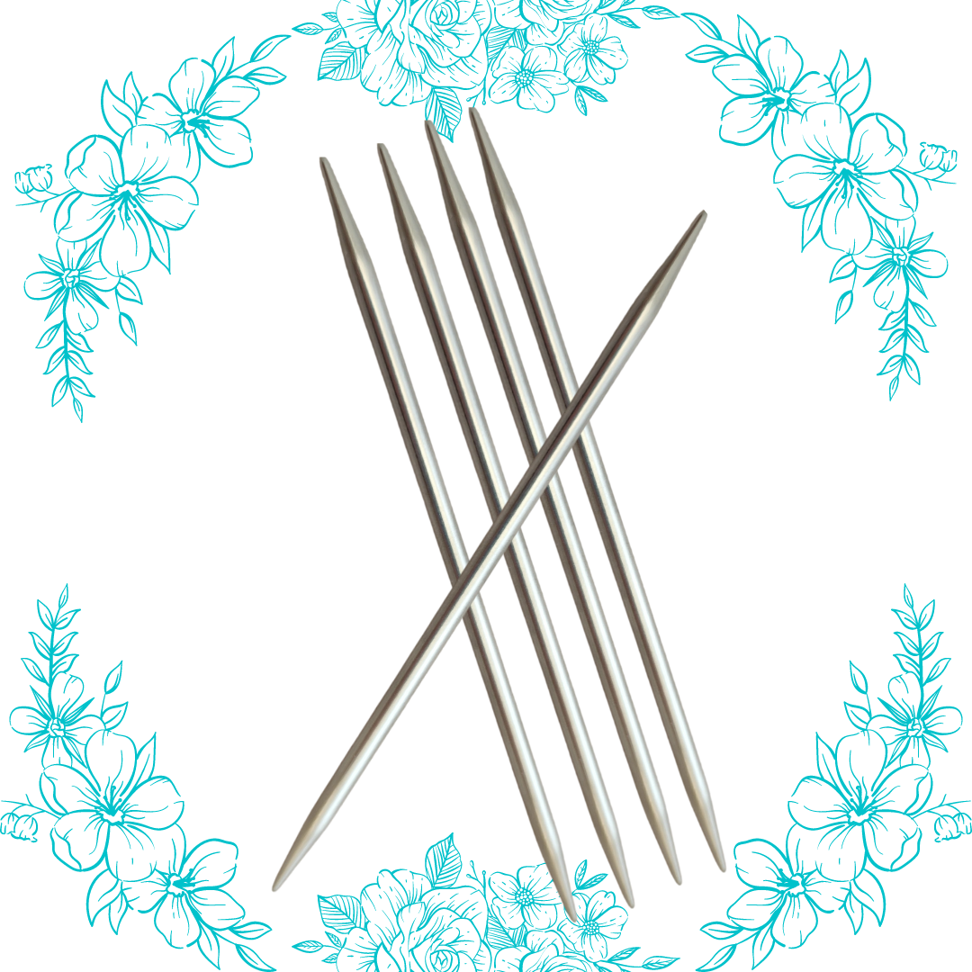 8" Steel Double Point Needles