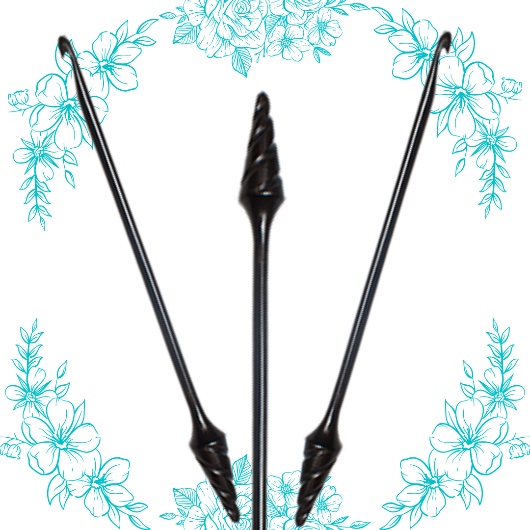 7" Ebony Crochet Hooks