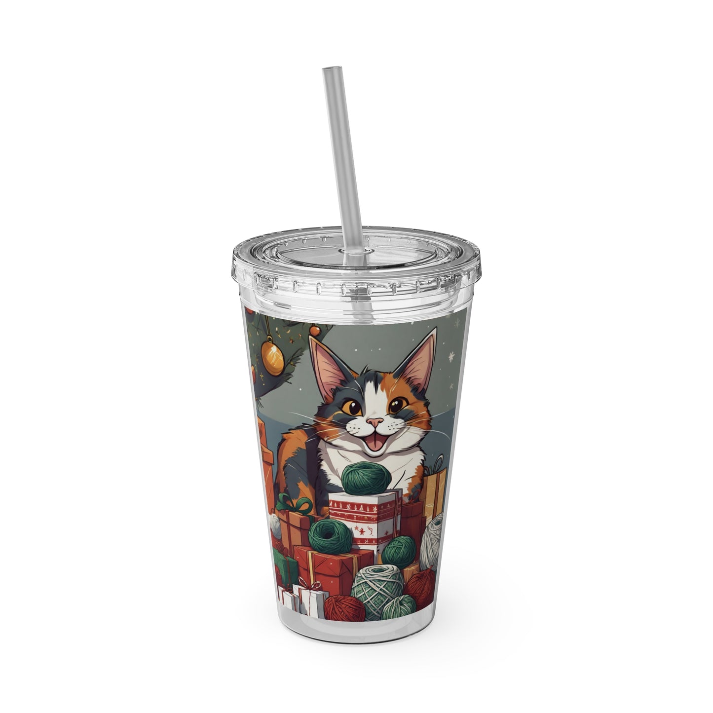 Gift of Yarn Tumbler with Straw, 16oz