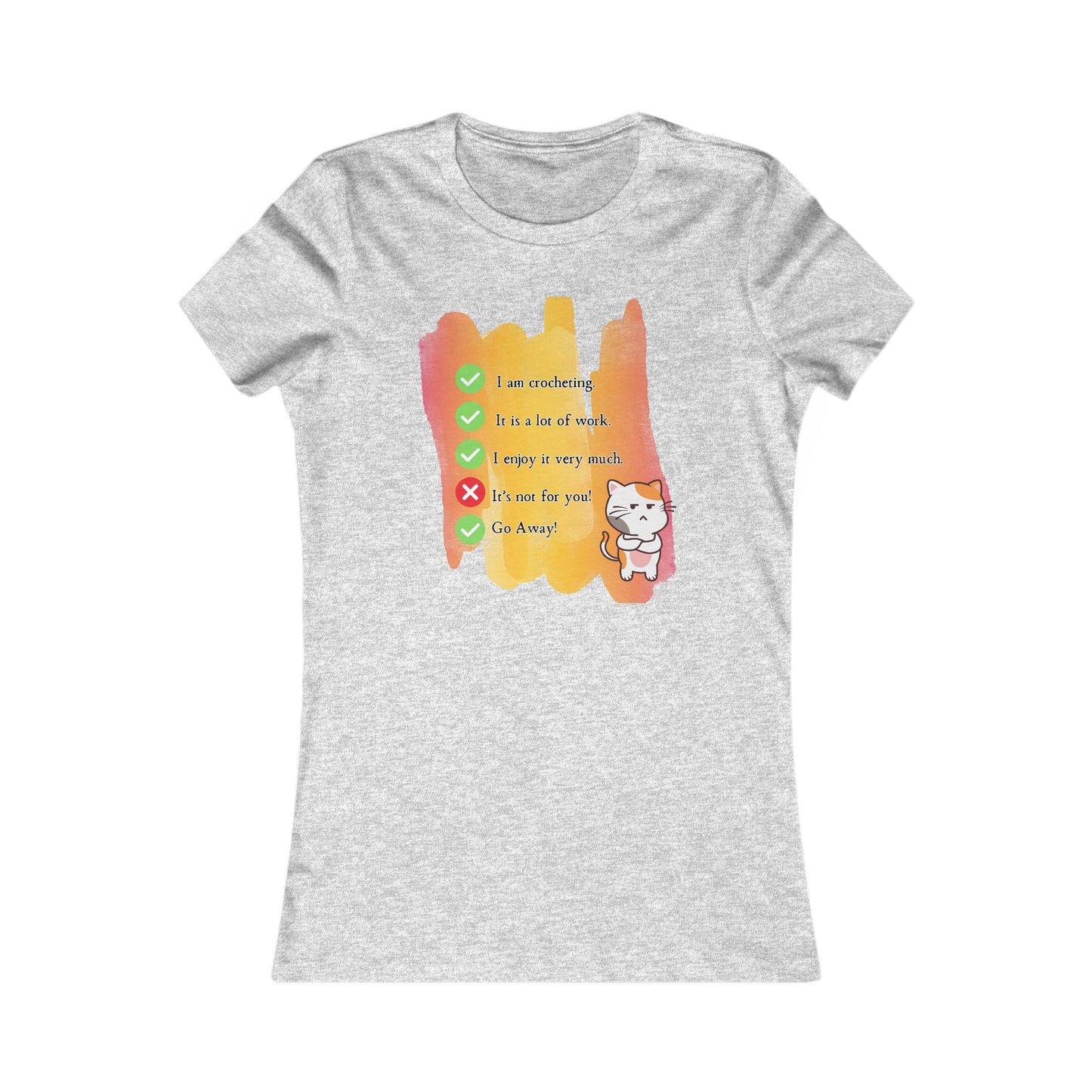 Yes I am crocheting Women's T Shirt