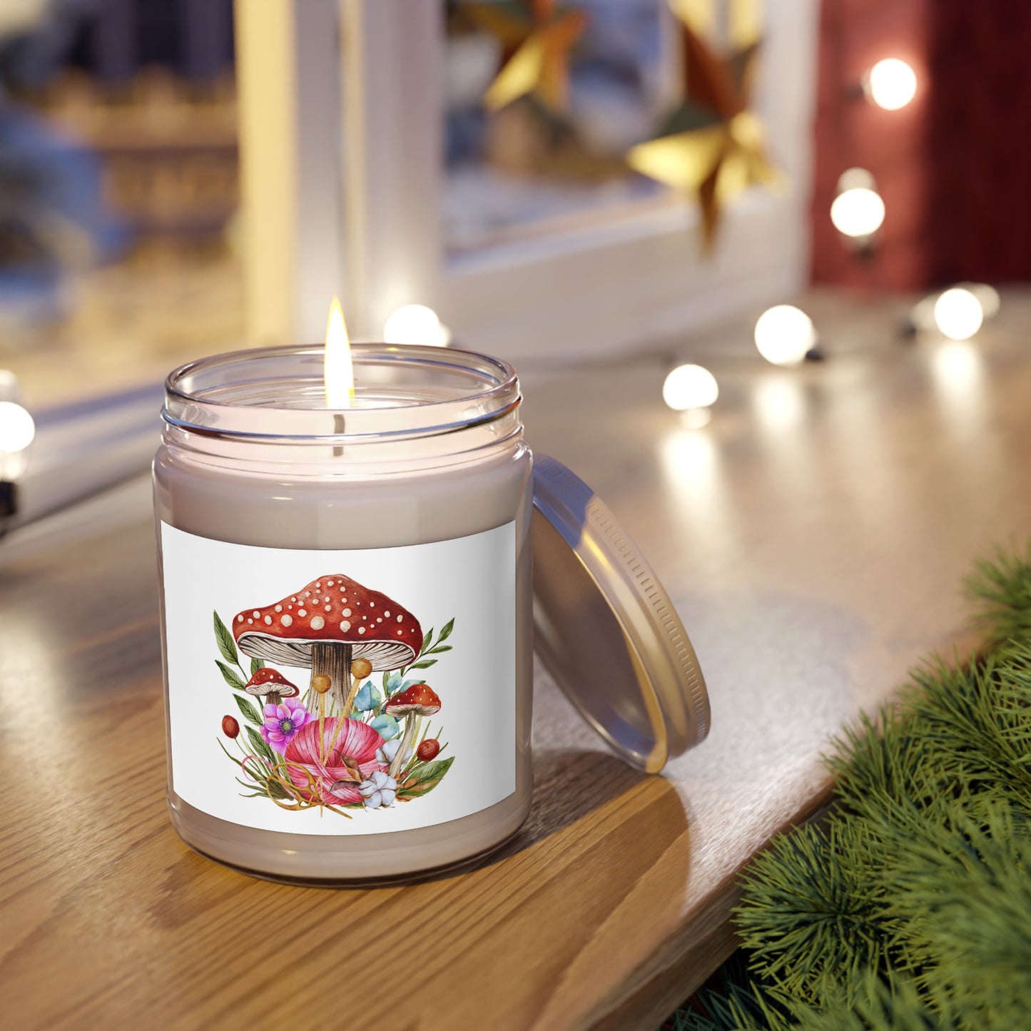 Scented Soy Candles with White Lid, 9oz