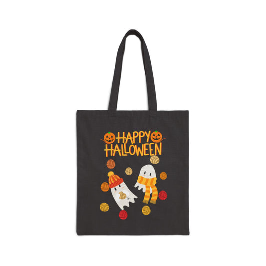 Cozy Ghost Canvas Tote Bag