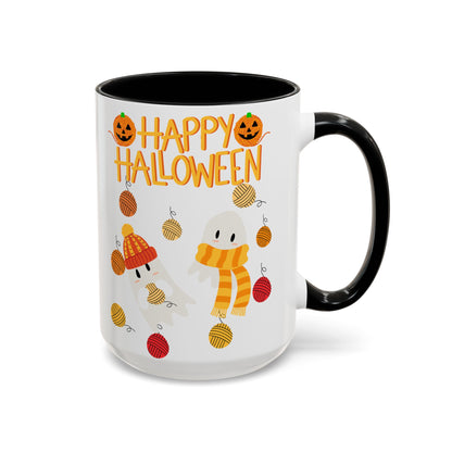 Cozy Ghost Accent Coffee Mug (15oz)