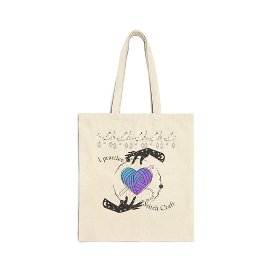 Stitchcraft Crochet Cotton Canvas Tote Bag