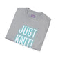 Just Knit Blue Unisex T Shirt