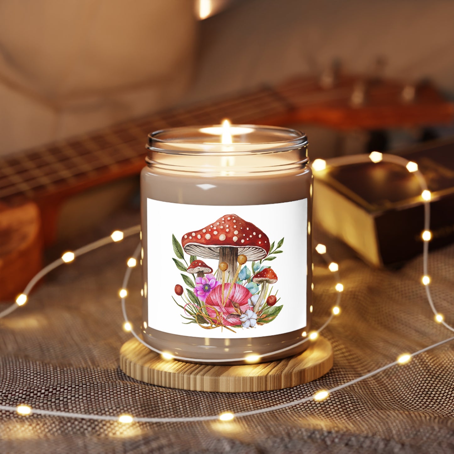 Scented Soy Candles with White Lid, 9oz