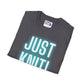 Just Knit Blue Unisex T Shirt