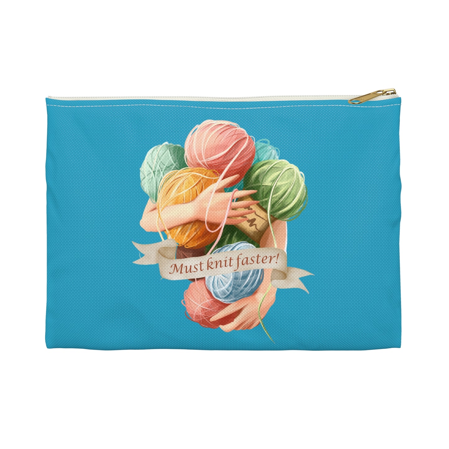 Must Knit Faster Accessory Pouch