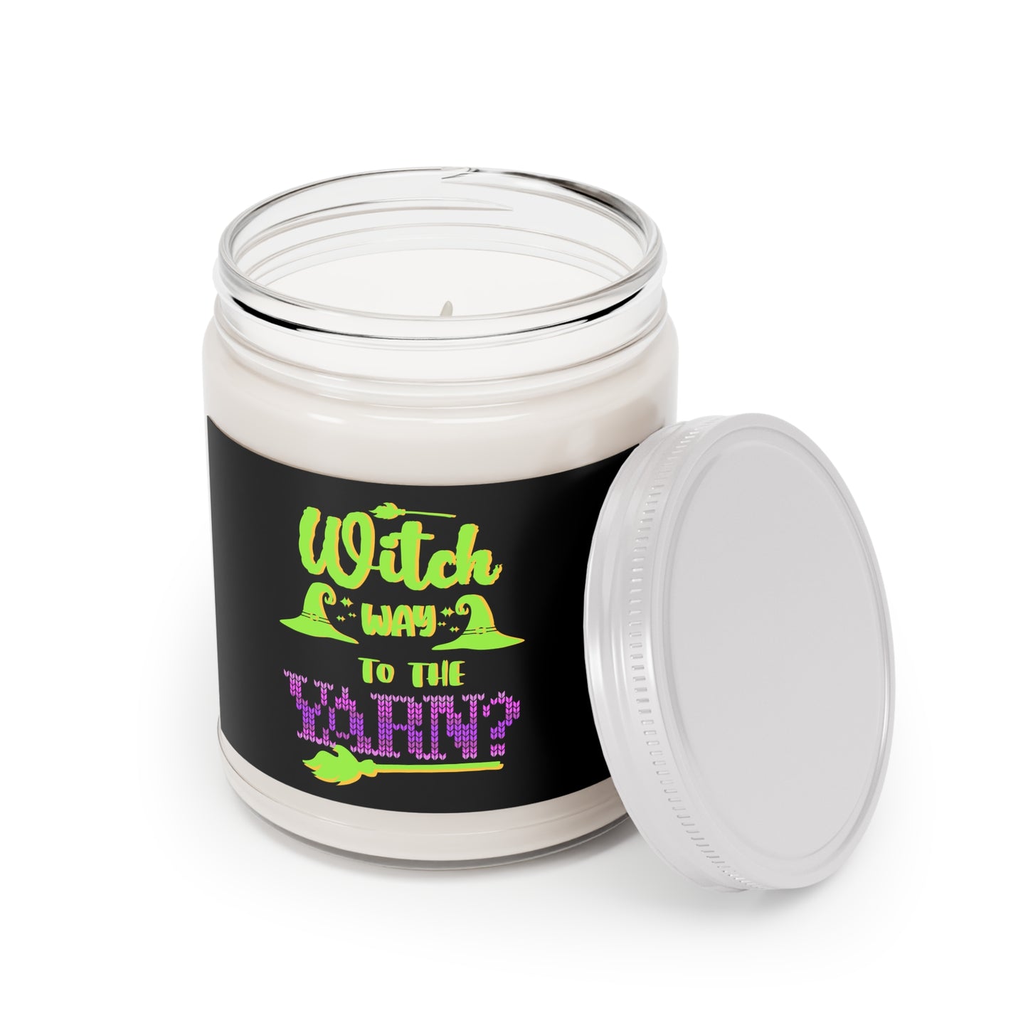 Witch way to the Yarn Scented Soy Candles with White Lid, 9oz