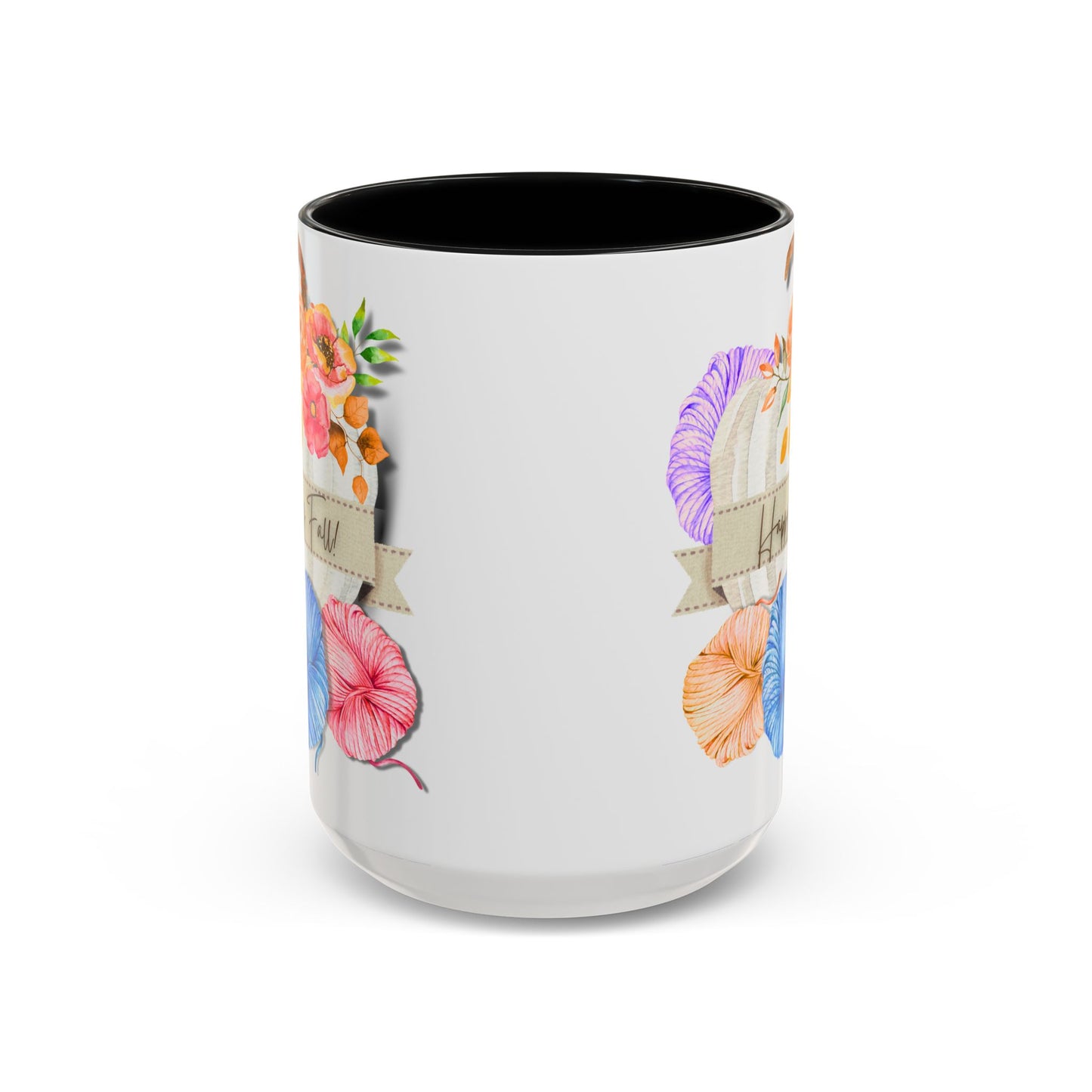Cozy Autumn Accent Coffee Mug (15oz)