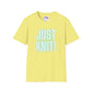 Just Knit Blue Unisex T Shirt