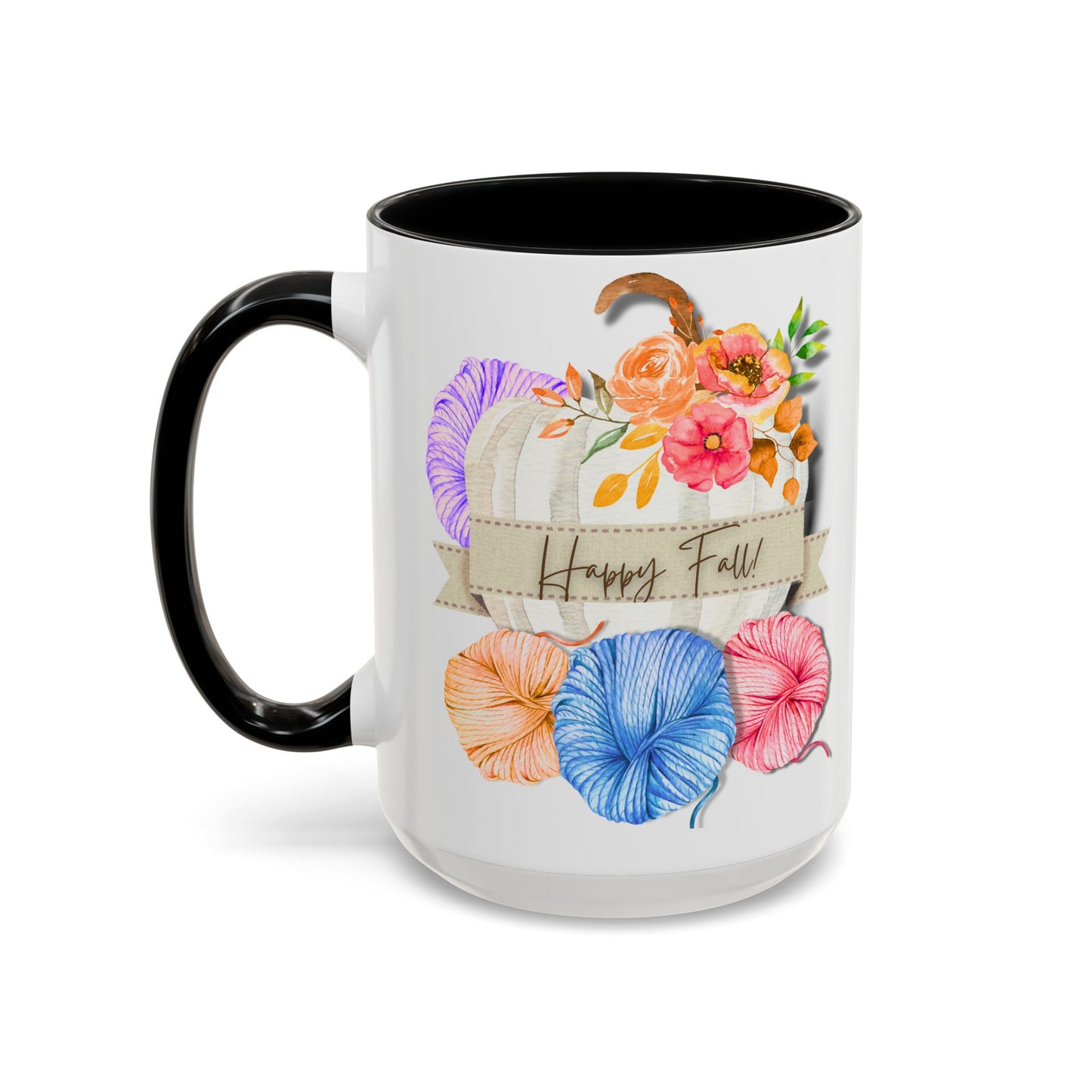 Cozy Autumn Accent Coffee Mug (15oz)