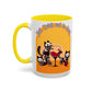 Knit Drink and Be Spooky Accent Coffee Mug (15oz)