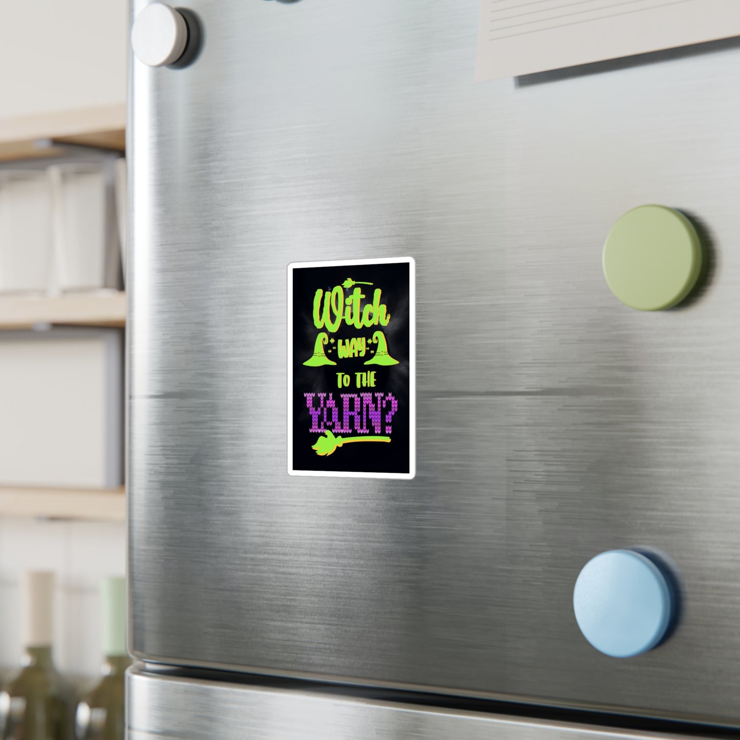 Witch Way to the Yarn Sticker