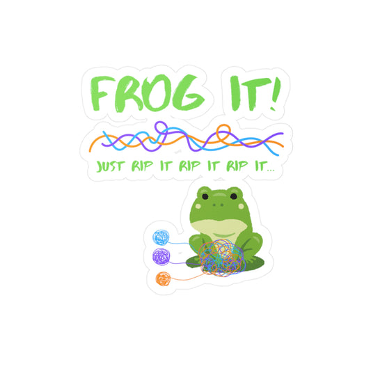 Frog It Kiss-Cut Vinyl Decals