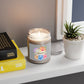 Cozy Autumn Scented Soy Candles with White Lid, 9oz