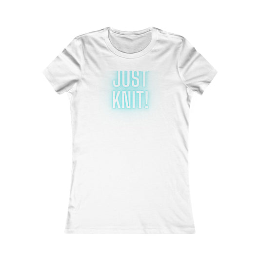 Just Knit Blue Women's T Shirt