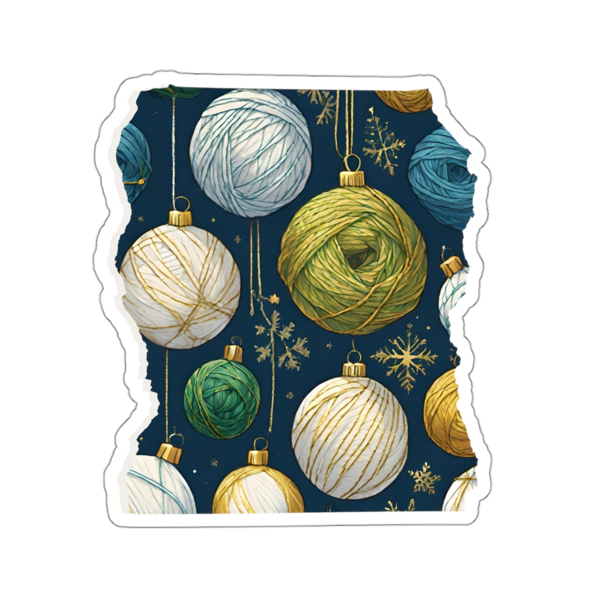 Yarn Wrapping Paper Sticker – The KnittingZone